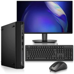 HP 800 G9 Mini PC Intel Core i7-13th, 16GB RAM, 512GB SSD New 24" LED